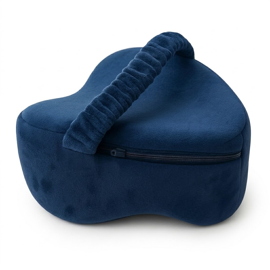 Leg & Knee Foam Support Pillow for Side Sleepers Soothing Relief for Back, Hips, Knees, Joints, Nerves & Muscles