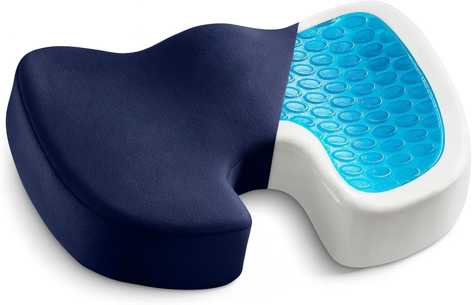 Seat Cushion Gel for Office Chairs & Car - Ergonomic Office Desk Cushions for Tailbone Pain Relief, Sciatica
