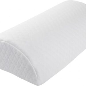 Comfort Under Knee Pillow for Back Sleeping - Half Moon Leg Bolster Pillow for Back Pain, Thoracic Support