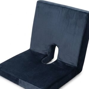 Comfort Foam Medical Seat and Bolster for Back and Tailbone Pain Relief – Practical Design for Long Sitting