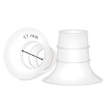 O CARE 17 mm Silicone Flange Inserts Compatible with Medela/for Spectra S1 S2 / Elvie / S18 S21 / Momcozy S9 S12/ TSRETE 24mm Breast Pump Shields or Freemie 25mm; Reduce Tunnel Down to 17 mm