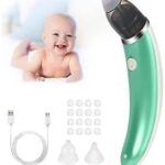 O CARE Baby Nasal Aspirator Baby Nasal Aspirator, Cleaner with 5 Suction Levels and 2 Silicone Tips, Rechargeable Vacuum Cleaner Anti-Backflow