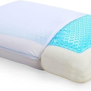 Medical Orthopedic Gel Memory Foam Pillow (40 * 60) Ergonomic Design for Neck and Back Pain Relief with Washable Cover Perfect for Healthy and Comfortable Sleep