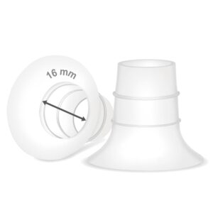 O CARE 16 mm Silicone Flange Inserts Compatible with Medela/for Spectra S1 S2 / Elvie / S18 S21 / Momcozy S9 S12/ TSRETE 24mm Breast Pump Shields or Freemie 25mm; Reduce Tunnel Down to 16 mm