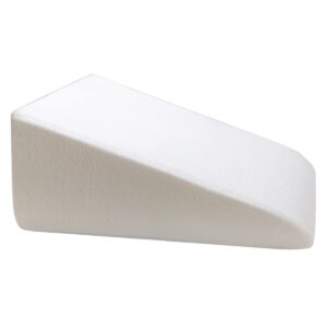 OasisCraft Bed Wedge Pillow, 12 Inch Wedge Pillow for Sleeping Bed Elevated Pillow Wedge, 1.5” Memory Foam Top with Removable Washable Cover (25"x24"x12") for Acid Reflux, Snoring, Heartburn, Reading