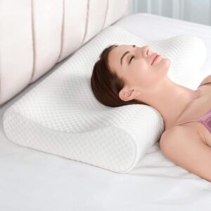 Medical Orthopedic memory Foam Pillow (30 * 50) Ergonomic Design for Neck and Back Pain Relief Washable Cover Perfect for Healthy and Comfortable Sleep