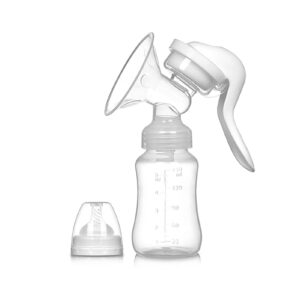 DAYONG Manual Breast Pump,Portable Pump for Food-Grade Materials, Liquid Silicone ,Silicone Pump for Breastfeeding，215g, 150ml