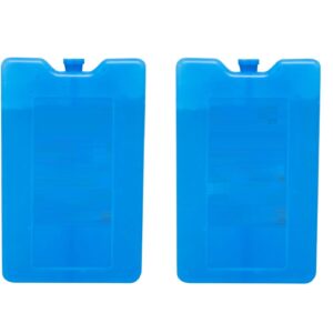 Reusable Freezer ice Blocks, Slim and Lightweight ice Packs for Lunch Bags, Long-Lasting ice Packs, Leakproof Cooling Gel Packs,Cooler Bag ice Pack(2 pcs)(16 x 8 cm)(Blue Color)