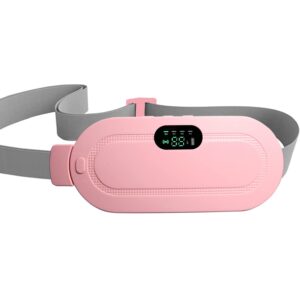 Period Cramp Relief Heating Pad Pain Device With 4 Massage Modes For Menstrual Pain And Belly Or Back Pain Relief, LED Display, Comfortable Belt, Multicolor