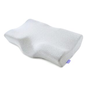 Cushion Lab Extra Dense Ergonomic Cervical Pillow for Firm Neck Support - Orthopedic Contour Pillow for Back/Side Sleeper Neck Relief, CertiPUR–US Memory Foam Pillow W/Organic Cotton Cover