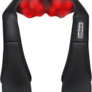 Shiatsu Neck and Back Massager with Heat - Deep Tissue 5D Kneading Massage Electric Shoulder Massager to Relief Leg, Foot, Body Muscle Pain - Relaxing Massager Christmas Gifts for Men Women Mom Dad