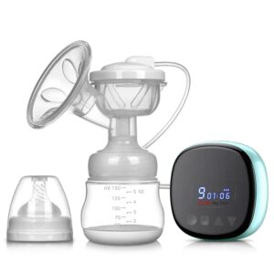Azah Electric Breast Pump | One Size Fits All | Medical Grade Silicone | Soft Adaptive Massage Cushion | Portable & Compact | USB Charging | 3 Expression Modes| Gently Stimulates Milk Flow | Easy to