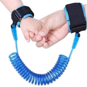 Anti Lost Wrist Link Belt Safety Leash Children – Soft Comfortable and Breathable Wrist Bands Extends Upto 150cm for Travel & Walk –Wrist Reins for Toddlers Kids Baby Safety Strap