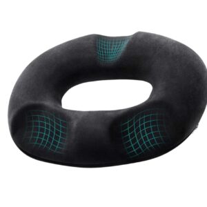 SKY-TOUCH Donut Pillow Memory Foam Seat Cushion Massage, Donut Pillow Pain Relief for Prostate, Pregnancy, Coccyx Pain, Surgery, Sciatica, Car Home Office Seat Cushions
