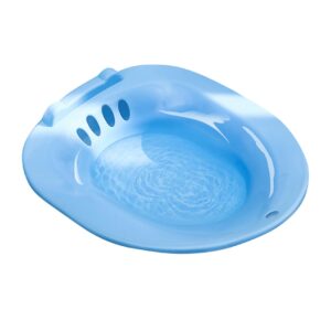 Sitz Bath for Toilet, Portable Sitz Bath for Men Women Sitz Bath for Hemorrhoids Pp Material Foldable Hangable Sitz Bath Tub Large-Capacity Care Essentials, Blue