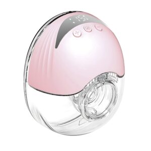MISK Wearable electrical breast pump for feeding mothers, 4 modes & 12 Levels, Rechargeable, Automatic, Painless & Portable hands-free breastfeeding pump, 210 ML Milk Cup Capacity & 1200mAh Battery