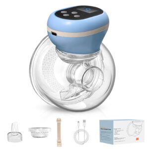 Electric Breast Pump, Wearable Electric Breast Pump, High Quality Food Grade Silicone, BPA Free, Portable Breast Pump with Display, Leak-Proof, 3 Modes and 9 Adjustable Levels