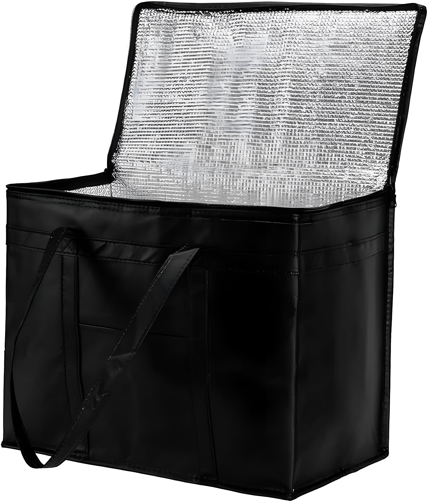 MARMIX Insulated Thermal Bag for Hot & Cold Food Heavy Duty, Foldable Cooler Tote with Zipper Reusable Grocery Shopping Bag, Collapsible Picnic Lunch Bag for Travel, Delivery, Freezer Storage